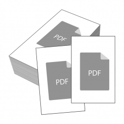 Business card with own PDF-Upload